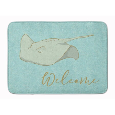 Carolines Treasures Sting Ray Welcome Machine Washable Memory Foam Mat BB8561RUG